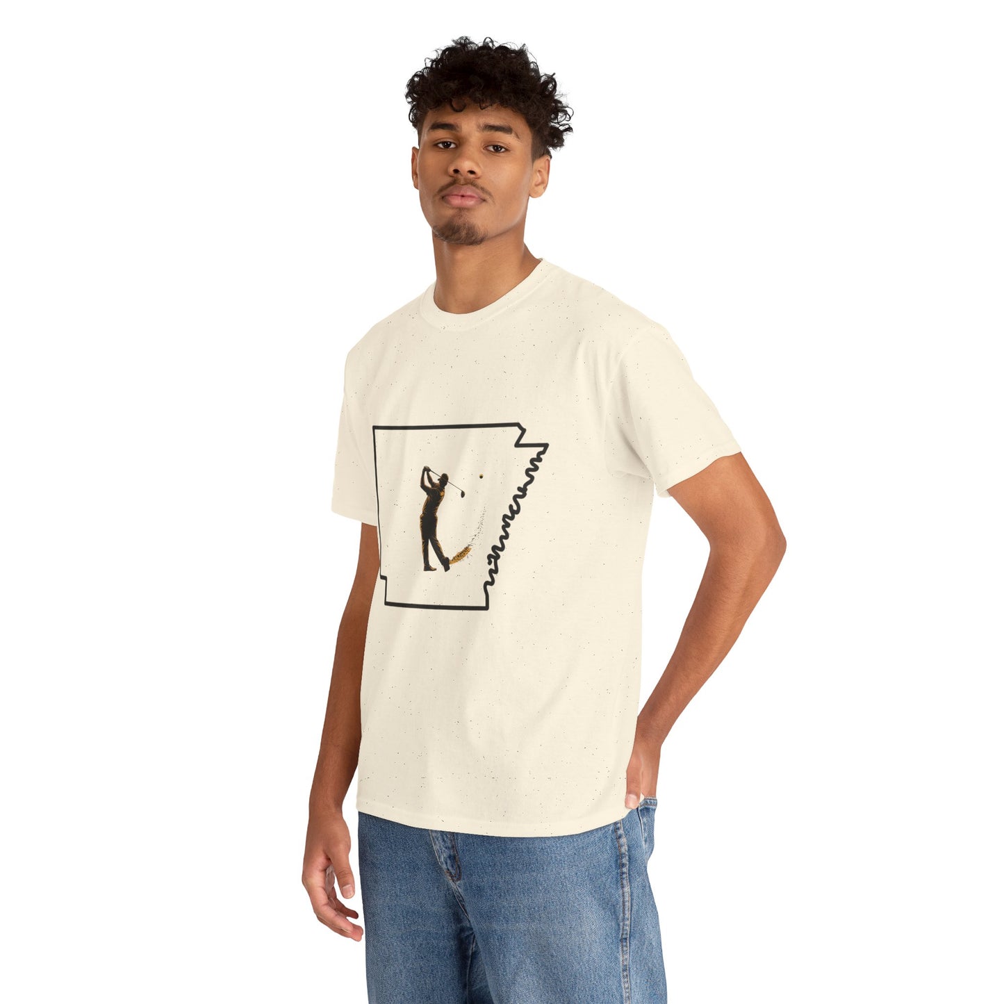 Arkansas Golf Unisex Heavy Cotton Tee