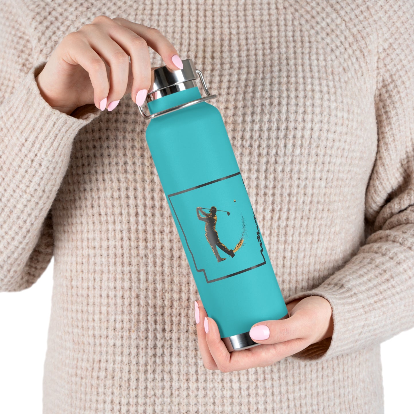 Arkansas Golf Lover's Copper Vacuum Insulated Bottle 22oz