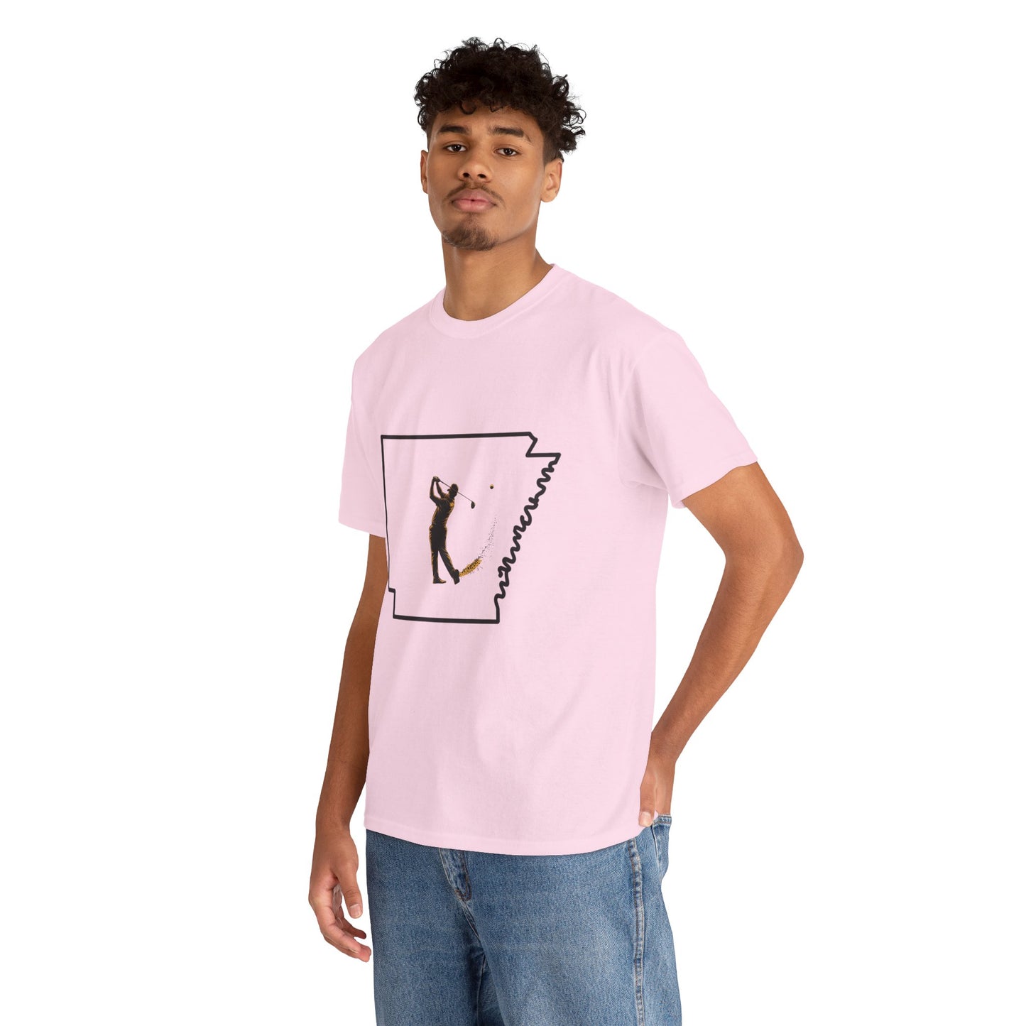 Arkansas Golf Unisex Heavy Cotton Tee