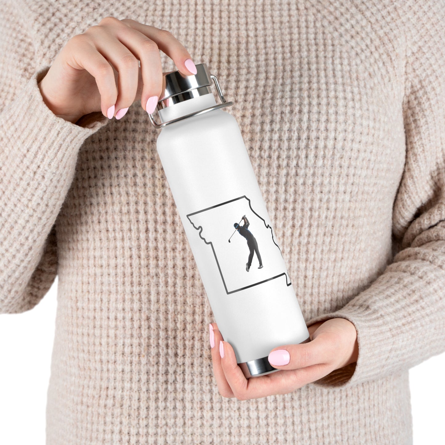Missouri Golf Enthusiast Copper Insulated Bottle - 22oz