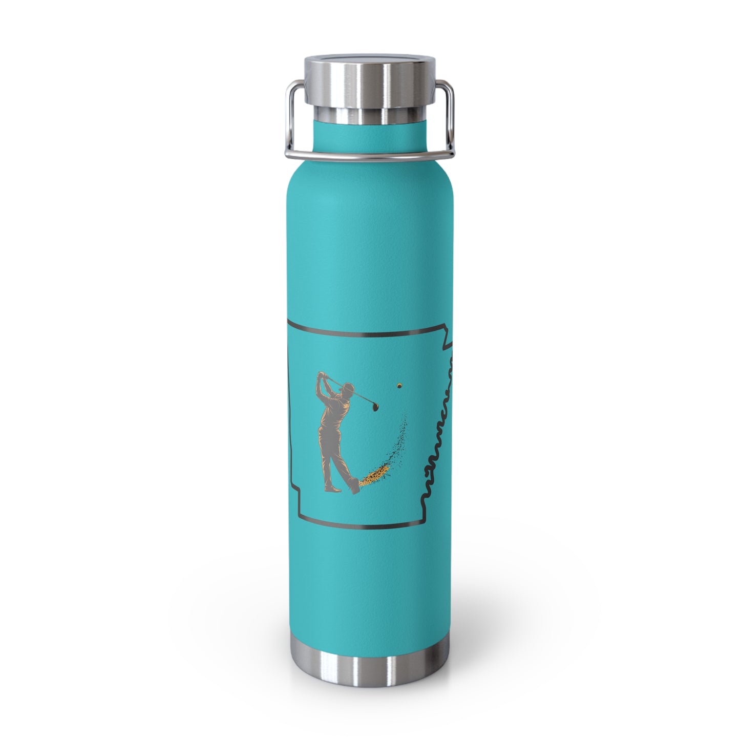 Arkansas Golf Lover's Copper Vacuum Insulated Bottle 22oz