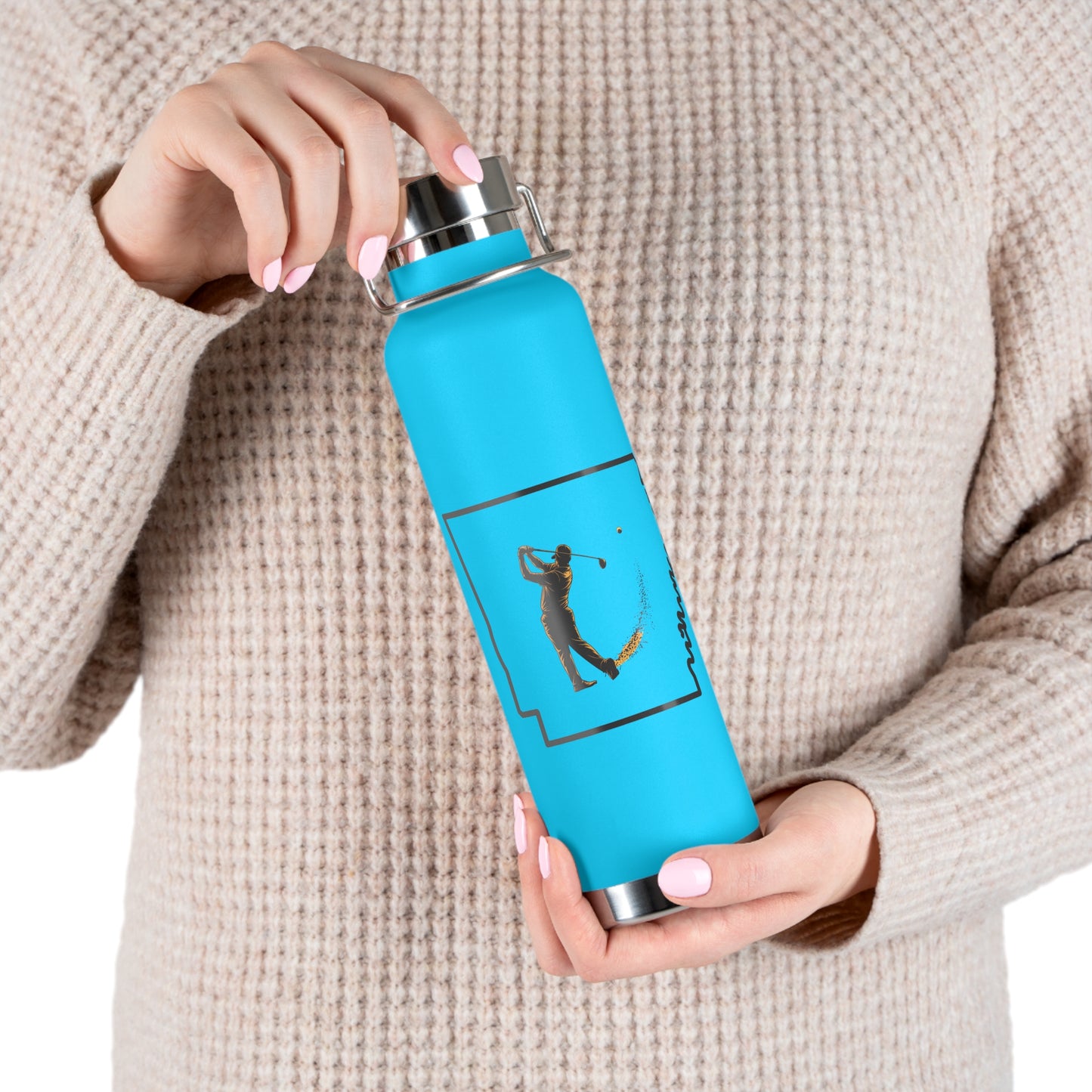Arkansas Golf Lover's Copper Vacuum Insulated Bottle 22oz