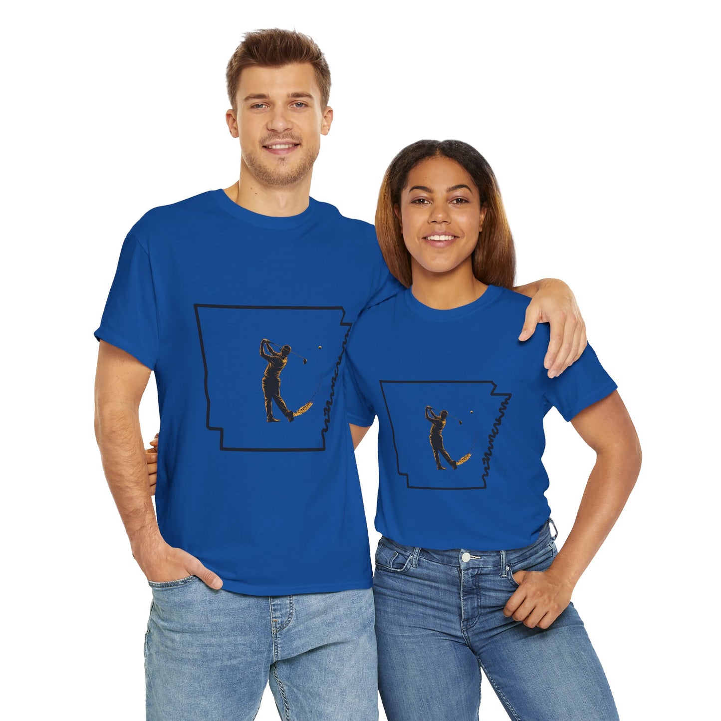 Arkansas Golf Unisex Heavy Cotton Tee