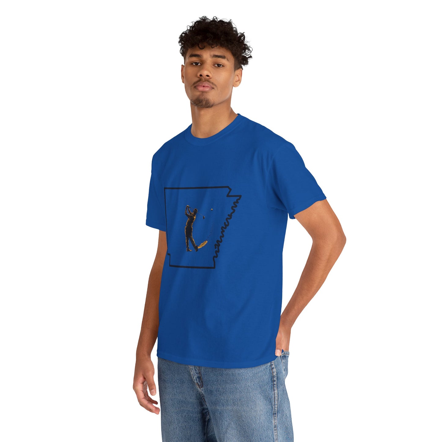Arkansas Golf Unisex Heavy Cotton Tee