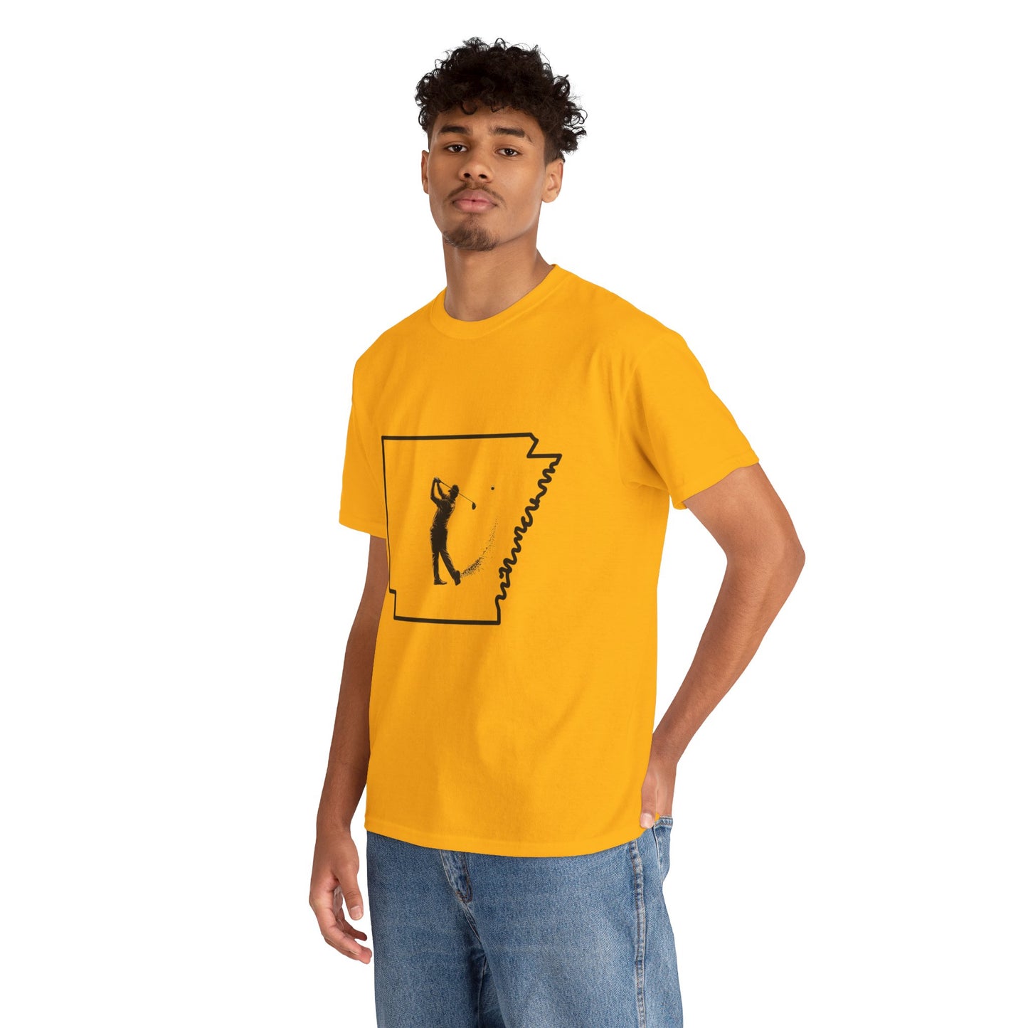 Arkansas Golf Unisex Heavy Cotton Tee