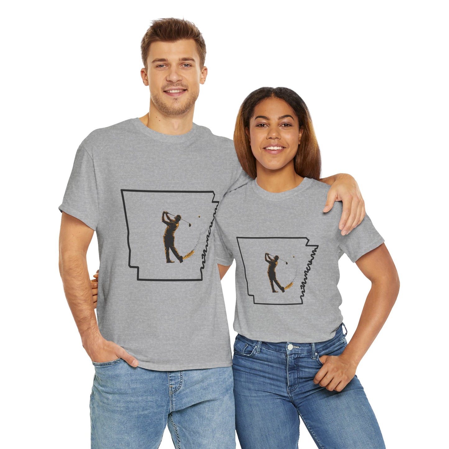 Arkansas Golf Unisex Heavy Cotton Tee