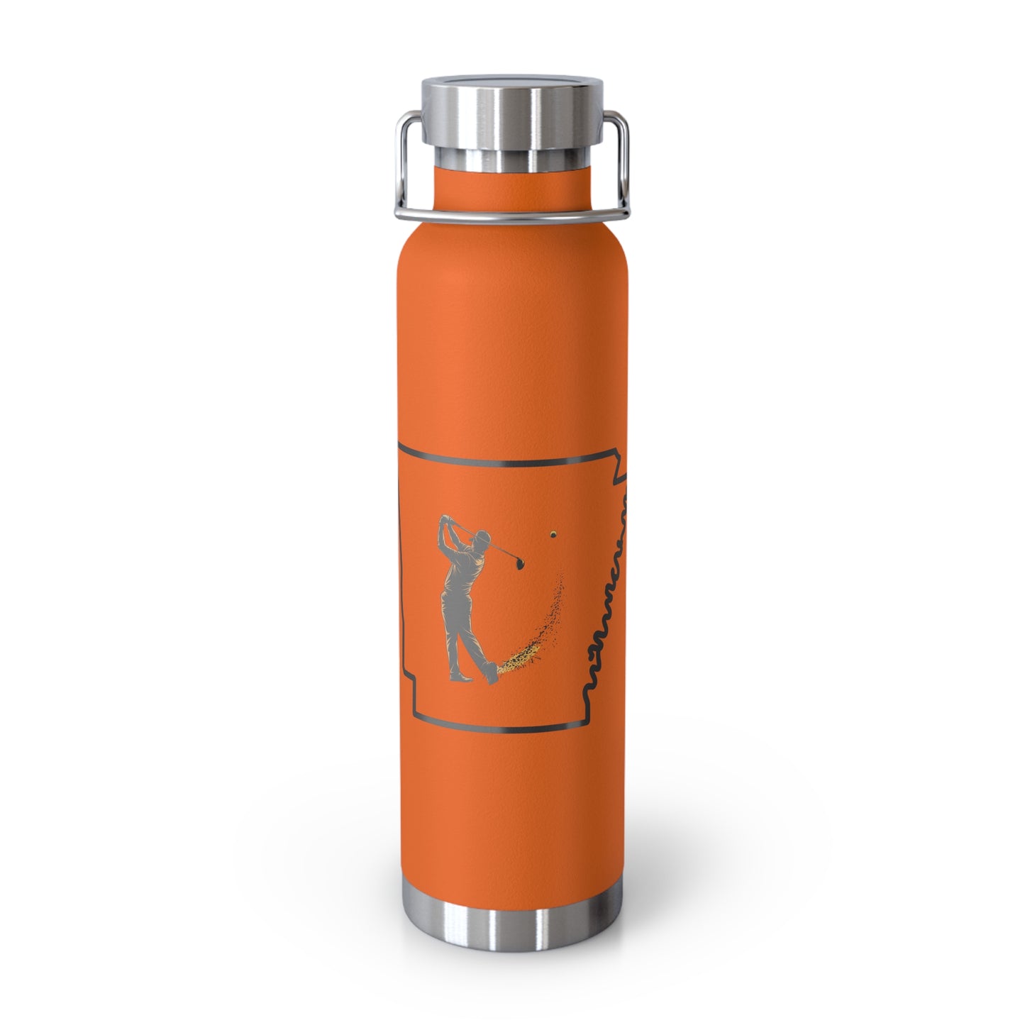 Arkansas Golf Lover's Copper Vacuum Insulated Bottle 22oz