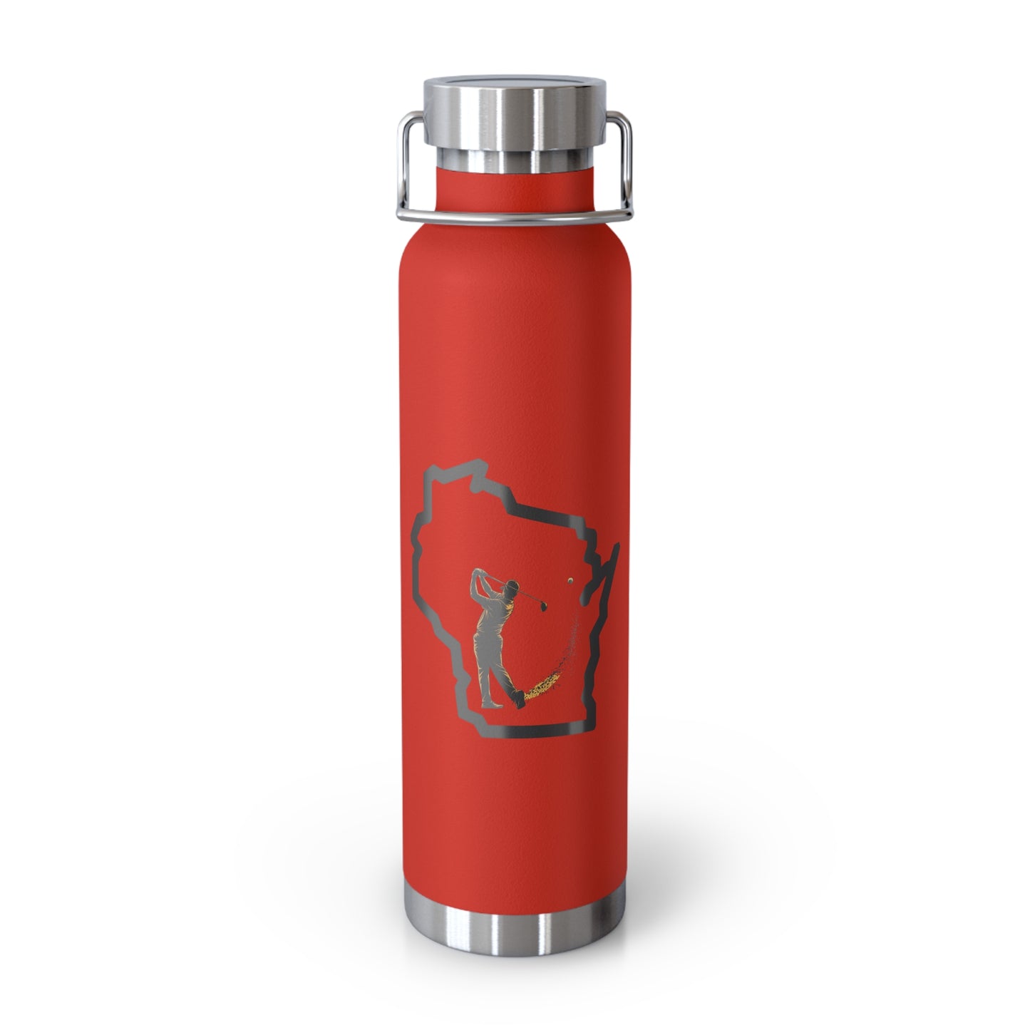 Wisconsin Golf Enthusiast Copper Insulated Bottle 22oz