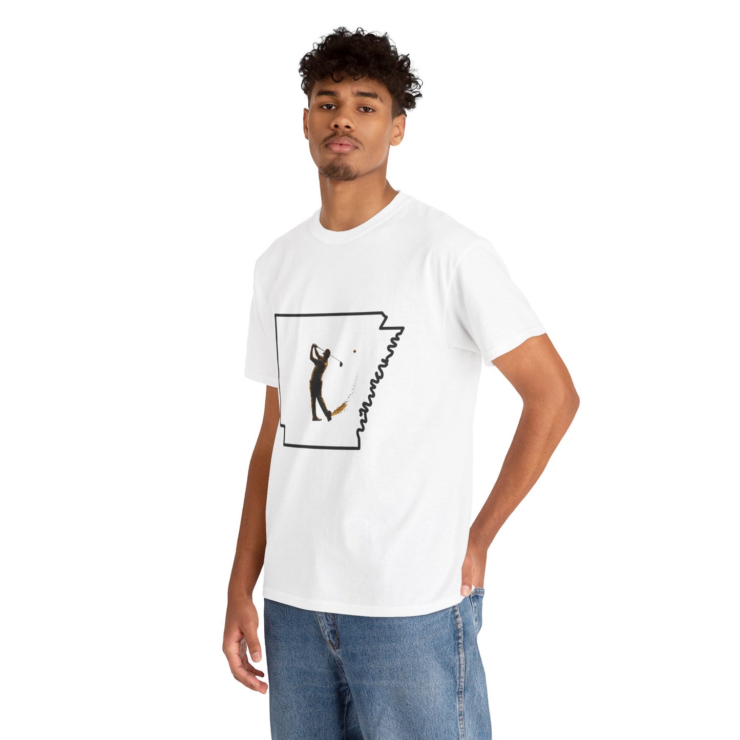 Arkansas Golf Unisex Heavy Cotton Tee