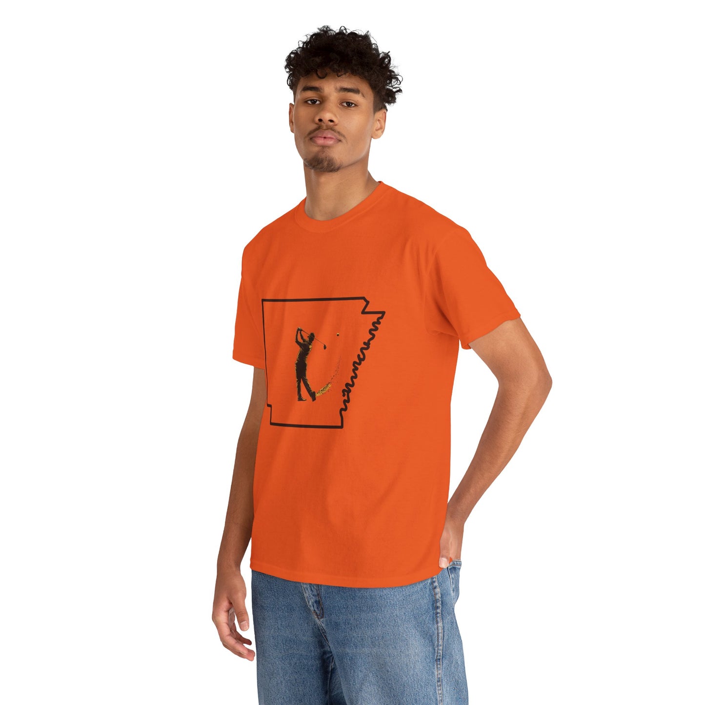 Arkansas Golf Unisex Heavy Cotton Tee