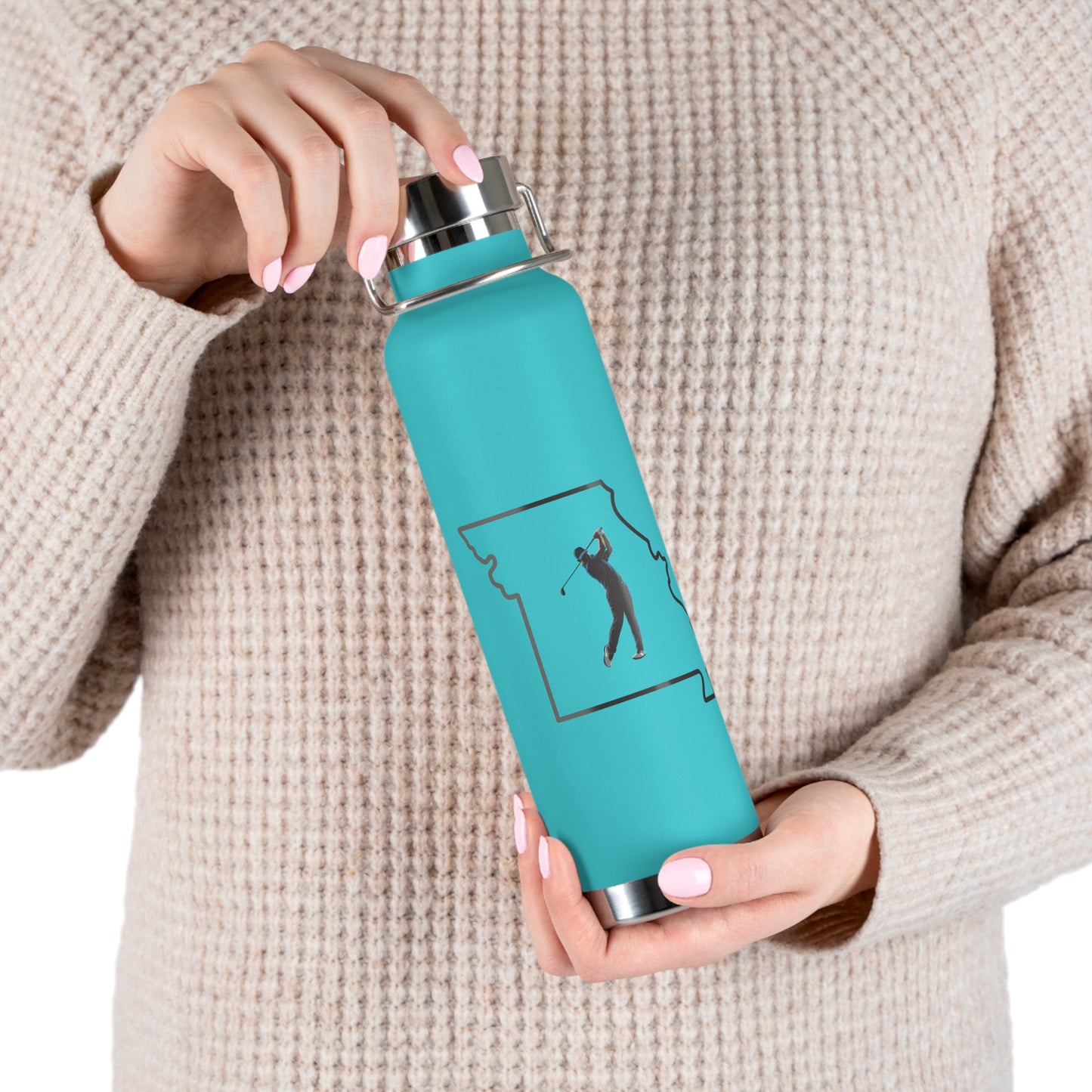 Missouri Golf Enthusiast Copper Insulated Bottle - 22oz