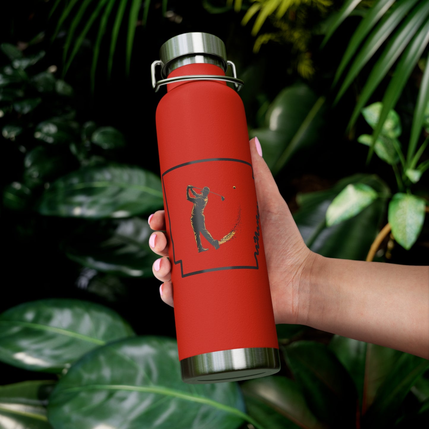Arkansas Golf Lover's Copper Vacuum Insulated Bottle 22oz