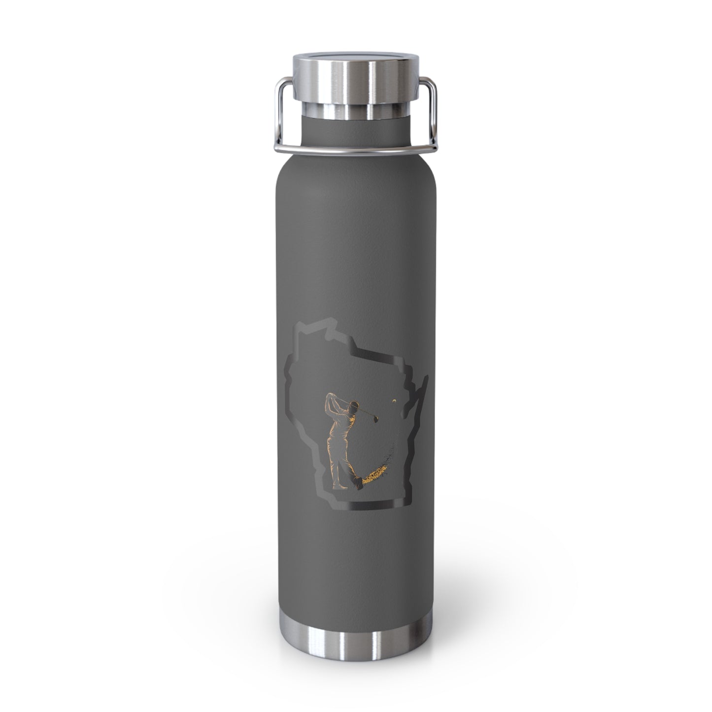 Wisconsin Golf Enthusiast Copper Insulated Bottle 22oz