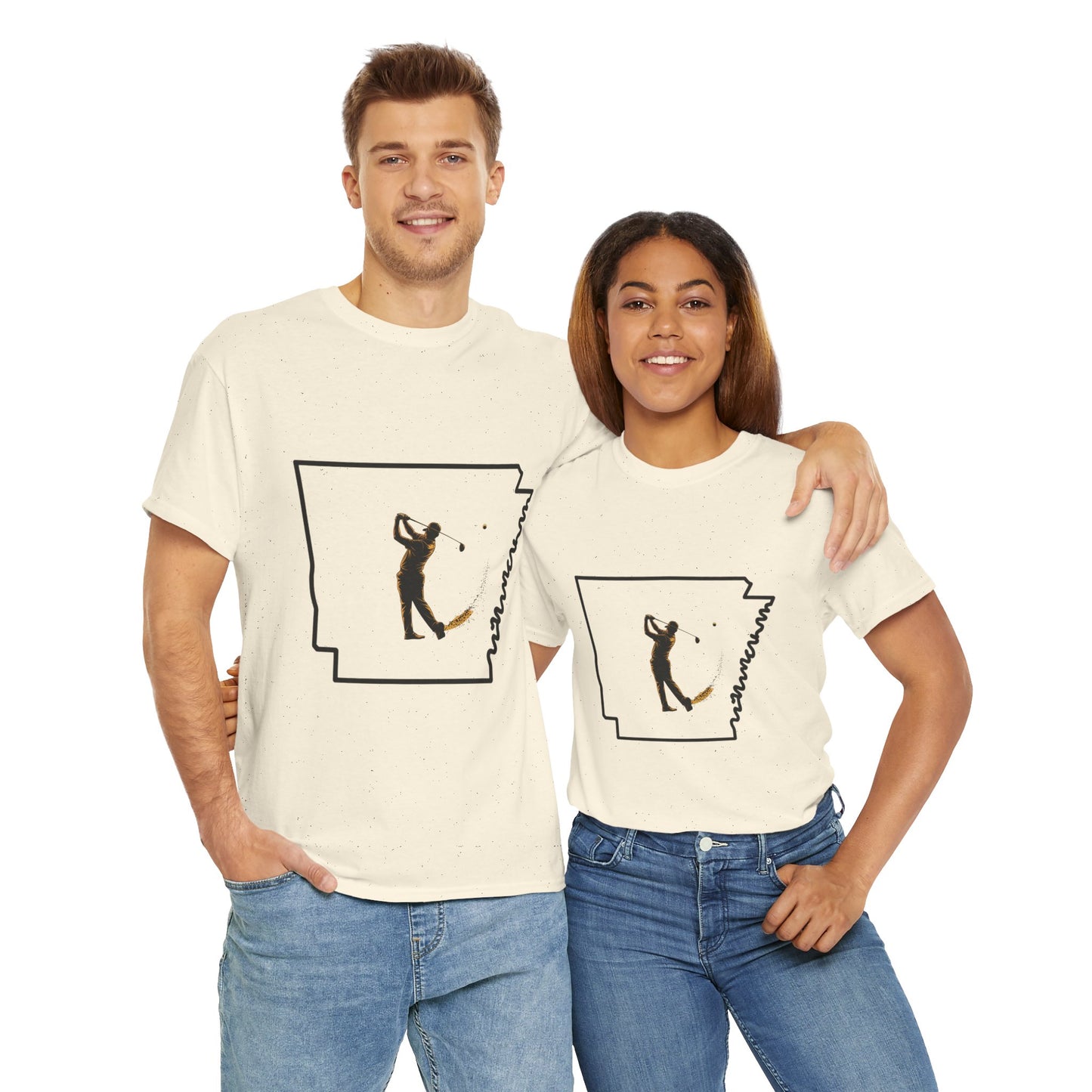 Arkansas Golf Unisex Heavy Cotton Tee