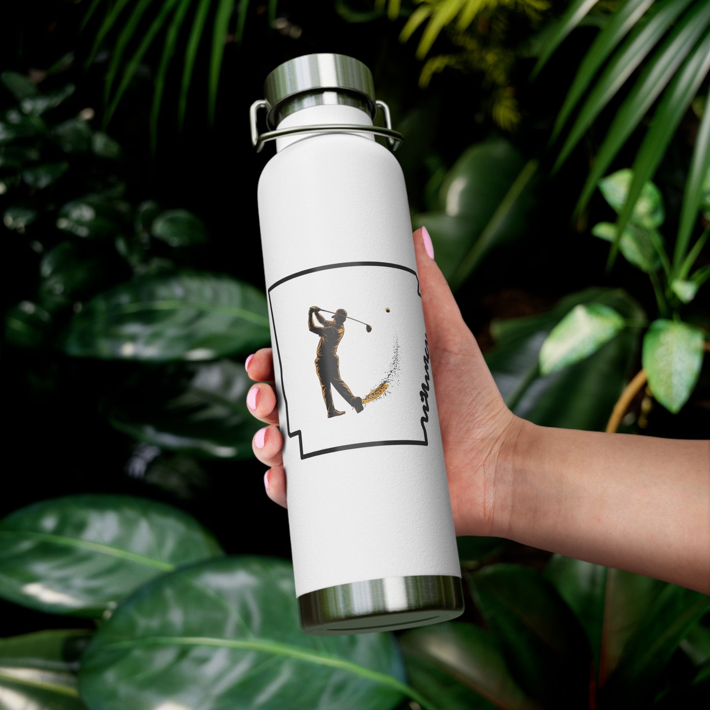 Arkansas Golf Lover's Copper Vacuum Insulated Bottle 22oz