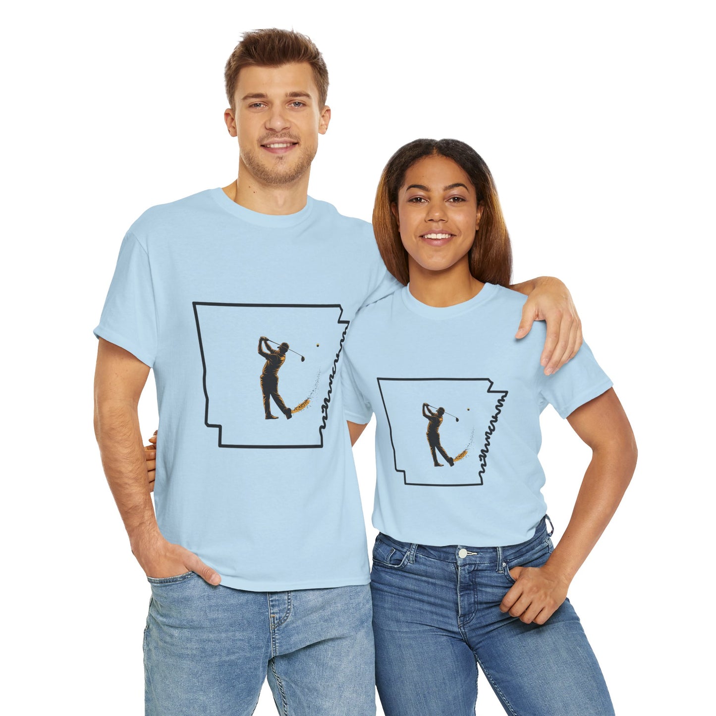 Arkansas Golf Unisex Heavy Cotton Tee