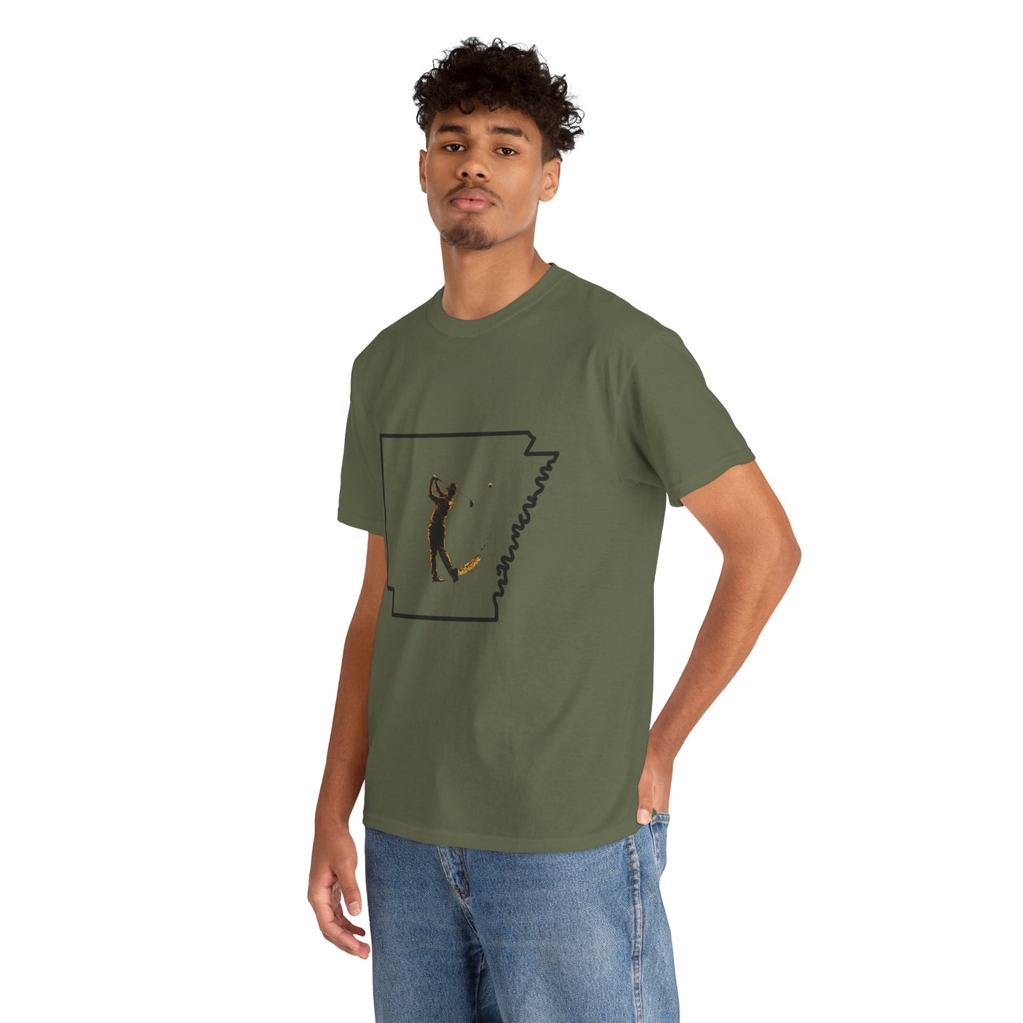 Arkansas Golf Unisex Heavy Cotton Tee