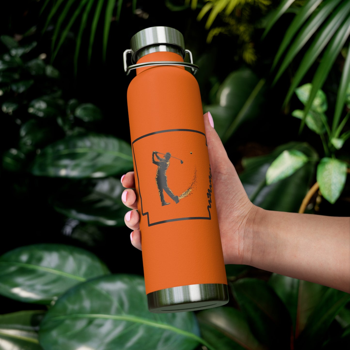 Arkansas Golf Lover's Copper Vacuum Insulated Bottle 22oz