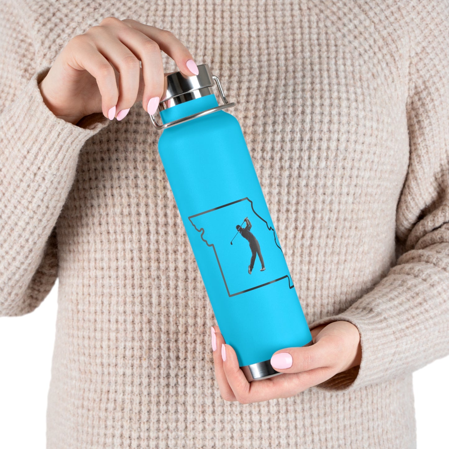 Missouri Golf Enthusiast Copper Insulated Bottle - 22oz