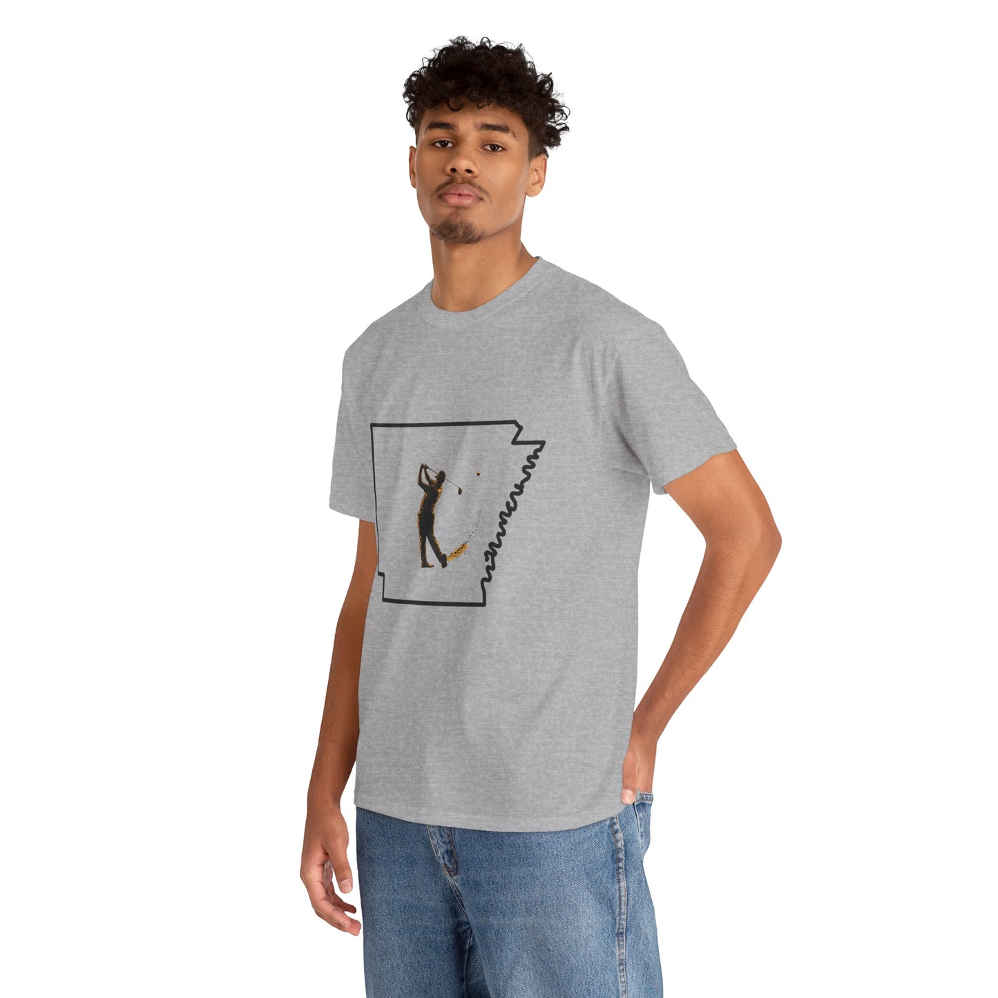 Arkansas Golf Unisex Heavy Cotton Tee