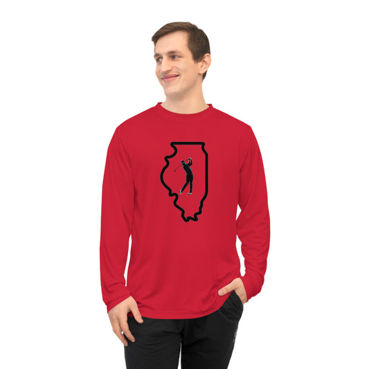 Illinois Golf Performance Long Sleeve Shirt - Ideal for Illinois Lovers, Golf Enthusiasts & Casual Outings