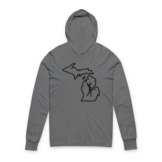 Michigan Golf Hooded Long Sleeve Tee