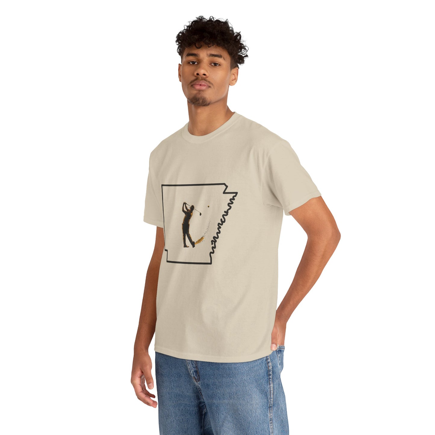 Arkansas Golf Unisex Heavy Cotton Tee