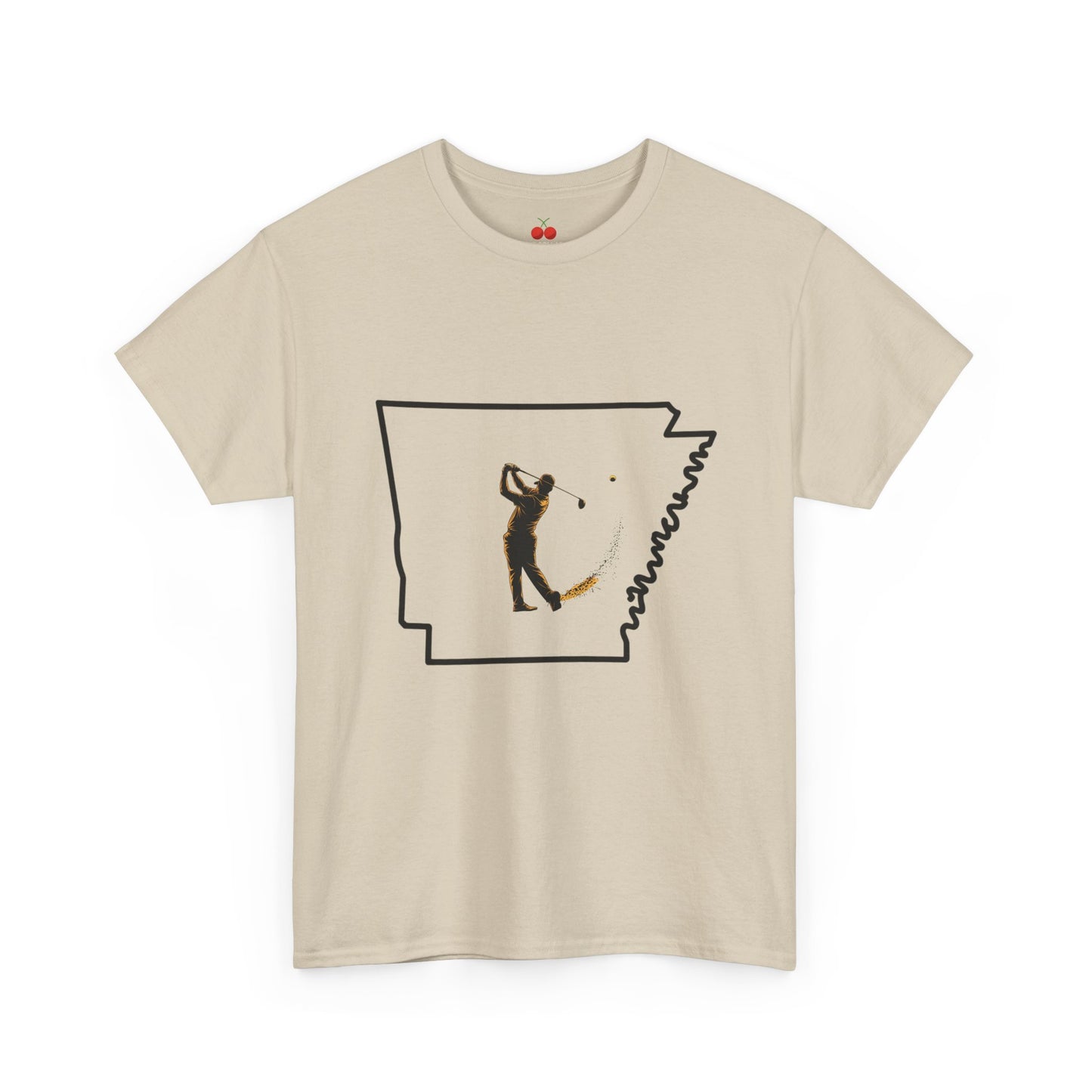 Arkansas Golf Unisex Heavy Cotton Tee