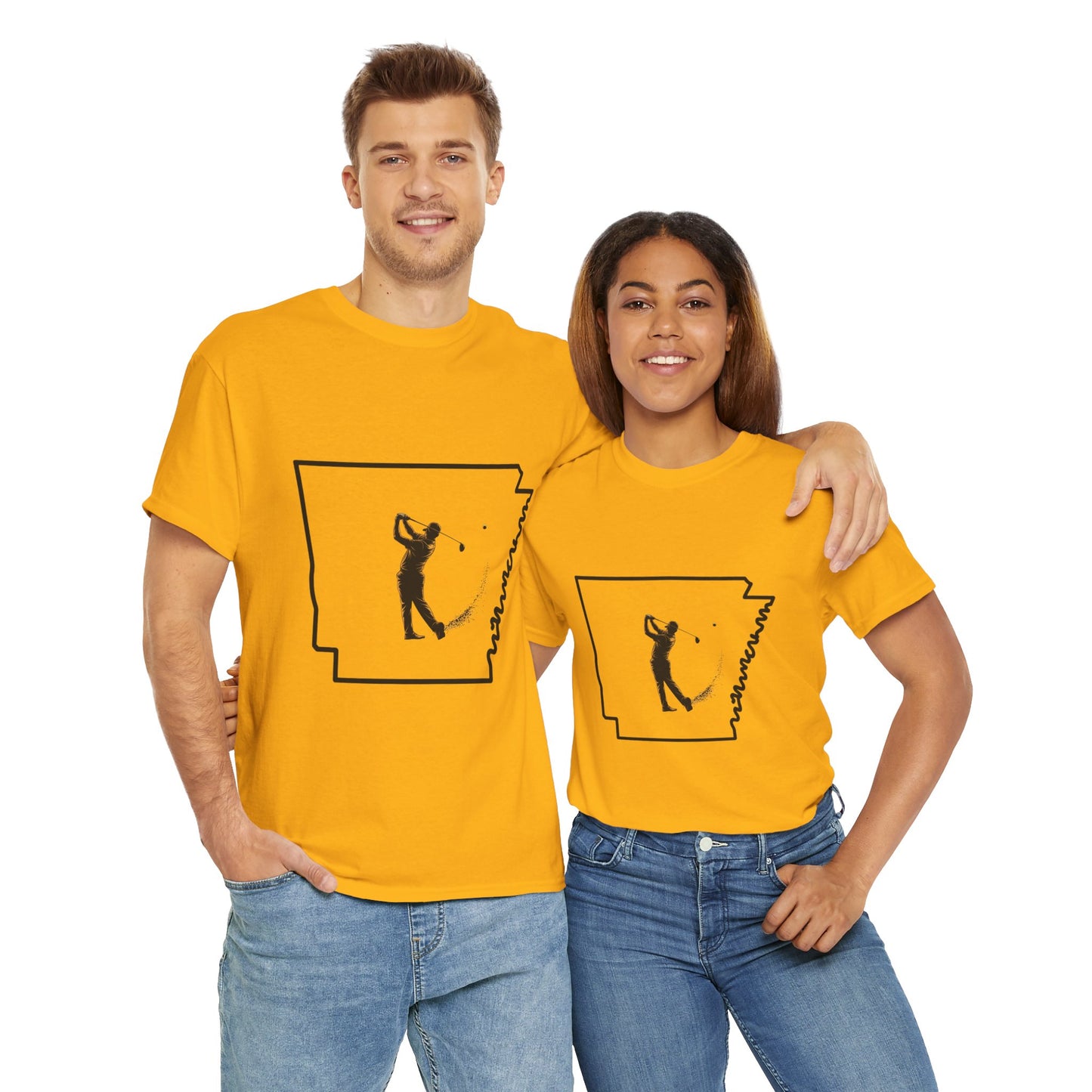 Arkansas Golf Unisex Heavy Cotton Tee
