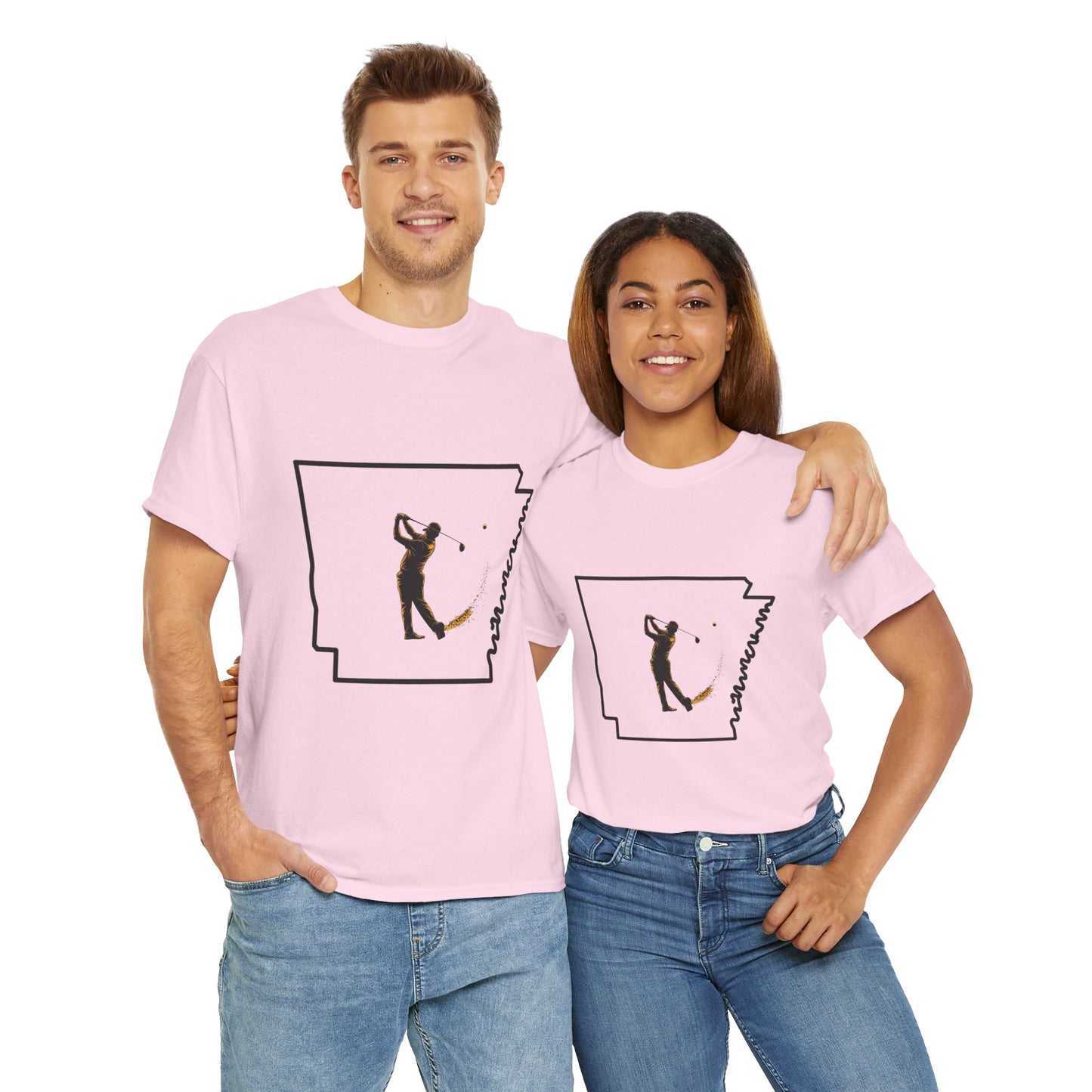 Arkansas Golf Unisex Heavy Cotton Tee