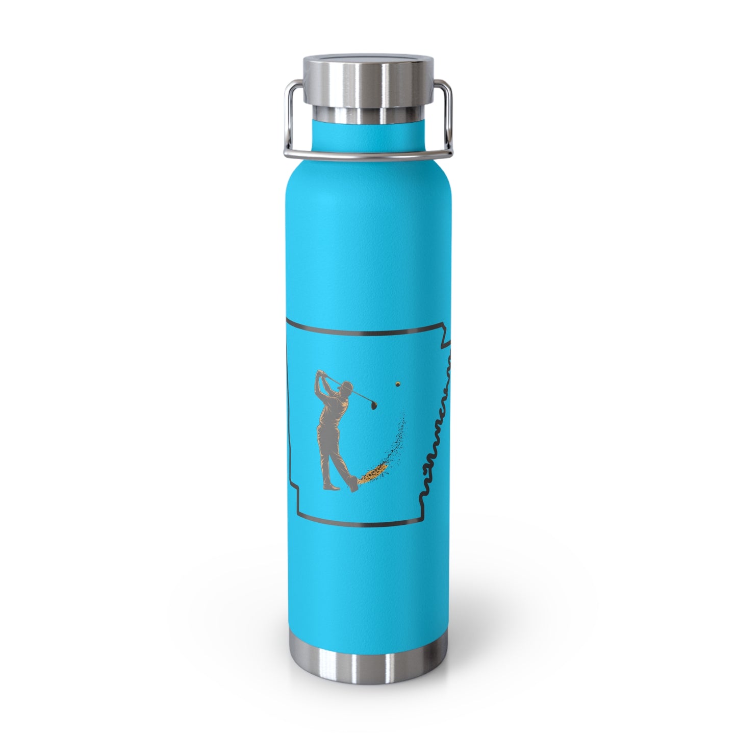Arkansas Golf Lover's Copper Vacuum Insulated Bottle 22oz