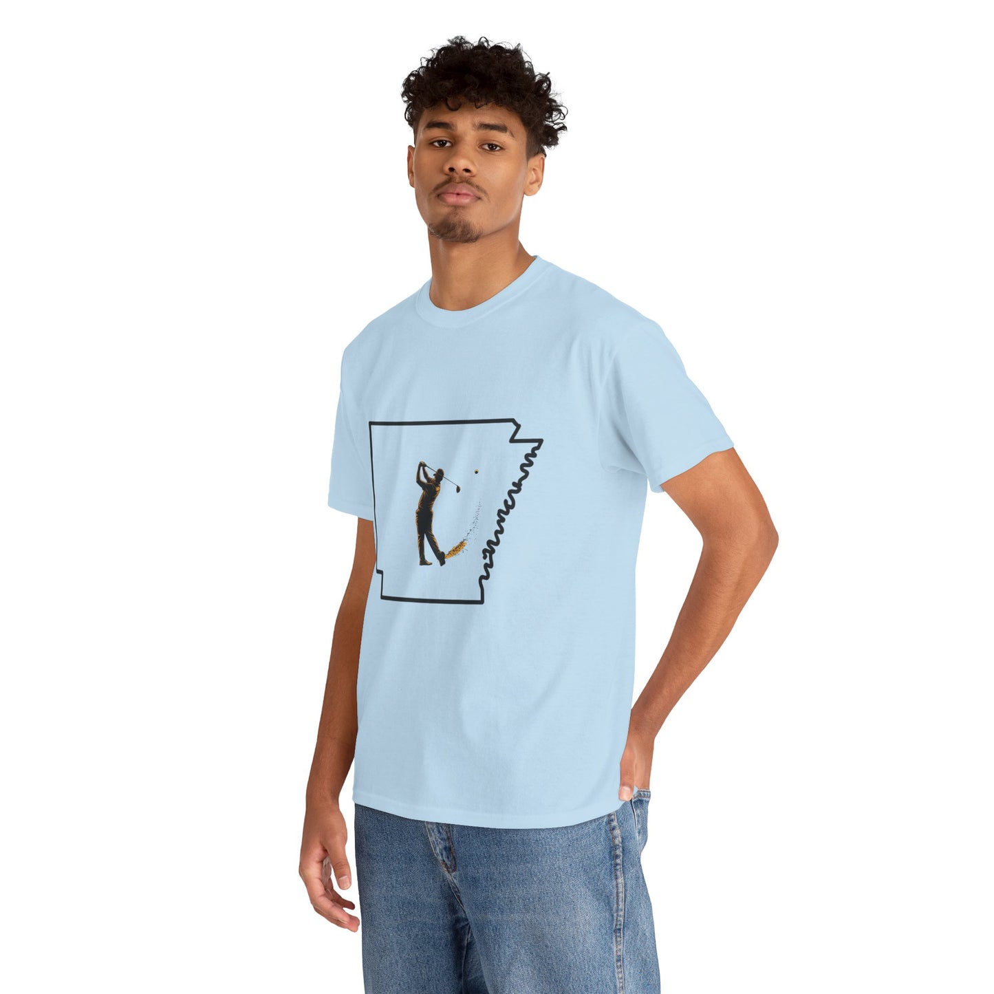 Arkansas Golf Unisex Heavy Cotton Tee