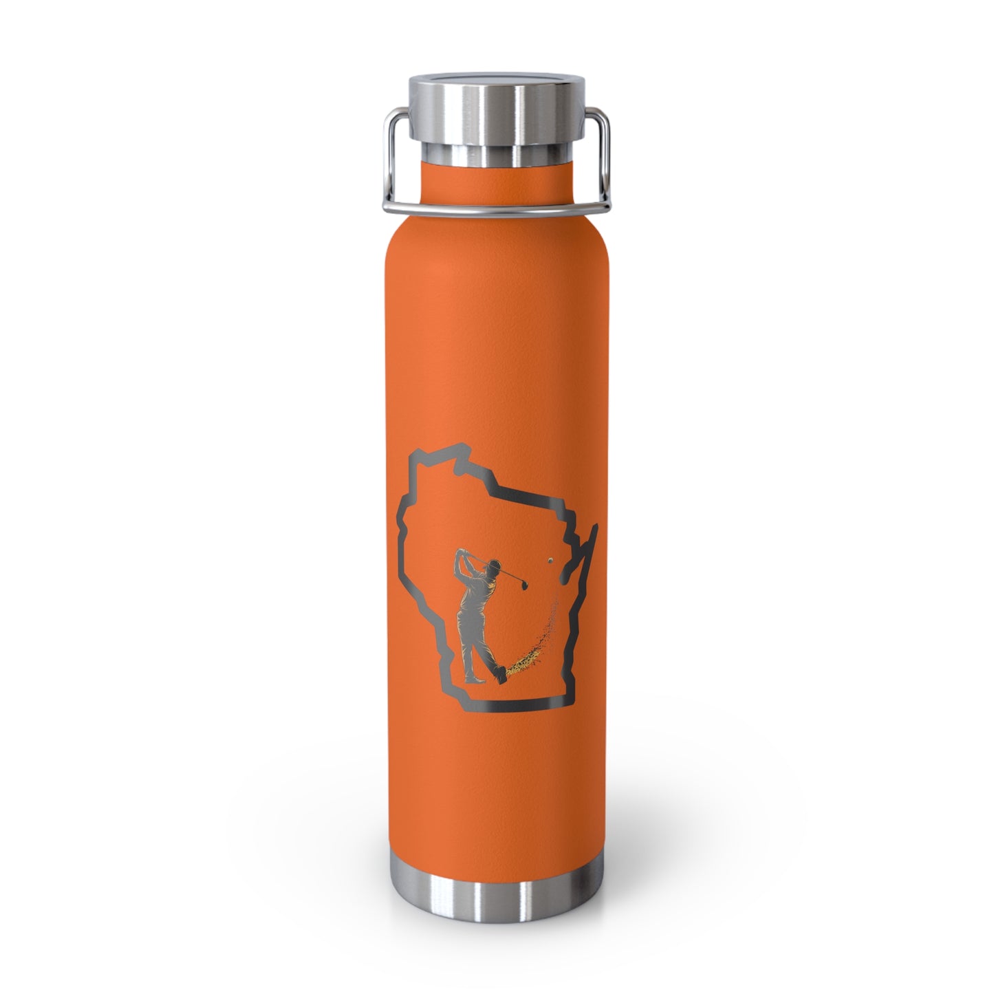 Wisconsin Golf Enthusiast Copper Insulated Bottle 22oz
